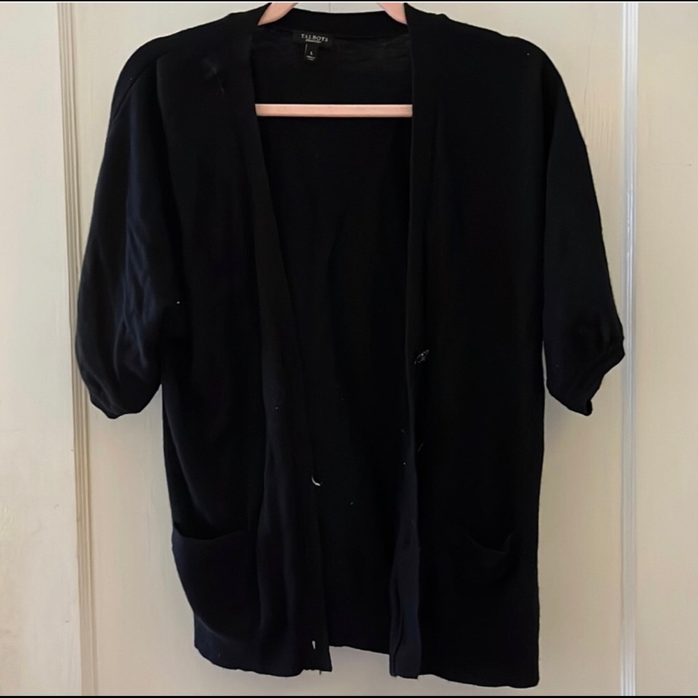 Talbots Black Cardigan